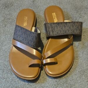 Michael Kors Tan and Brown Sandals